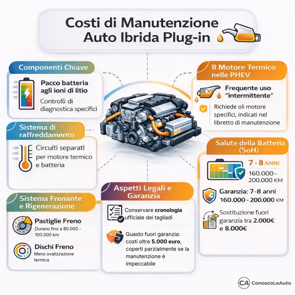 Infoanagrafica costi di manutenzione auto ibrida plug.in
