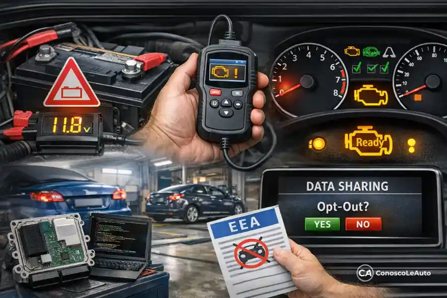 Grafiche che illustra i buoni comportamenti da adottare prima delle revisione auto 2026 controlli OBD