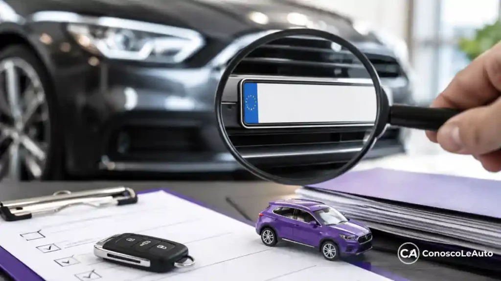 Copertina controllo auto usata da targa