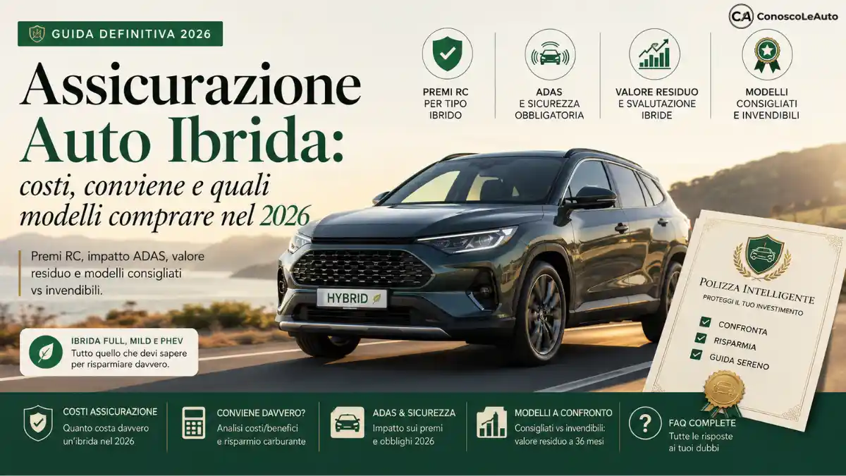 copertina costi assicurazione auto ibride