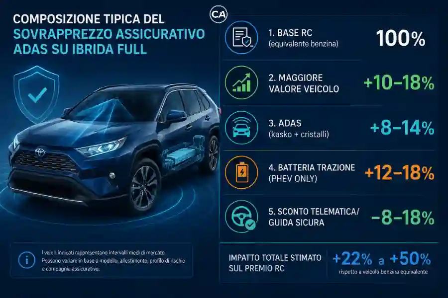 infoanagrafica costi assicurazione auto ibrida costi