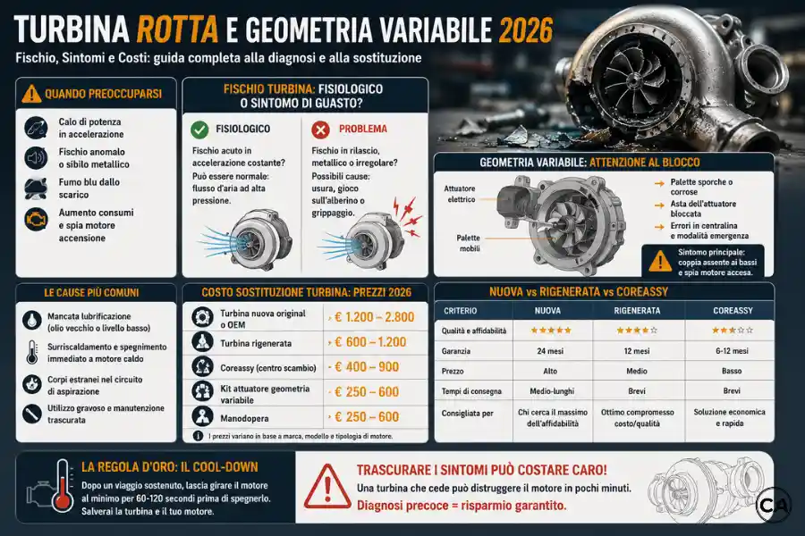 Infoanagrafica Turbina Rotta e Geometria Variabile 2026