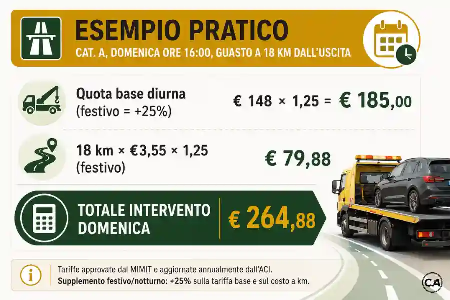 Infoanagrafica costo soccorso stradale autostrada