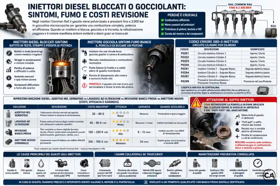 Infoanagrafica Iniettori Diesel Bloccati Sintomi