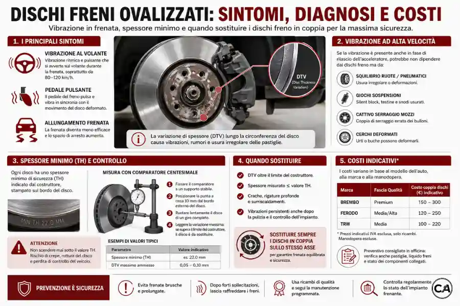 Infoanagrafica Dischi Freni Ovalizzati Sintomi