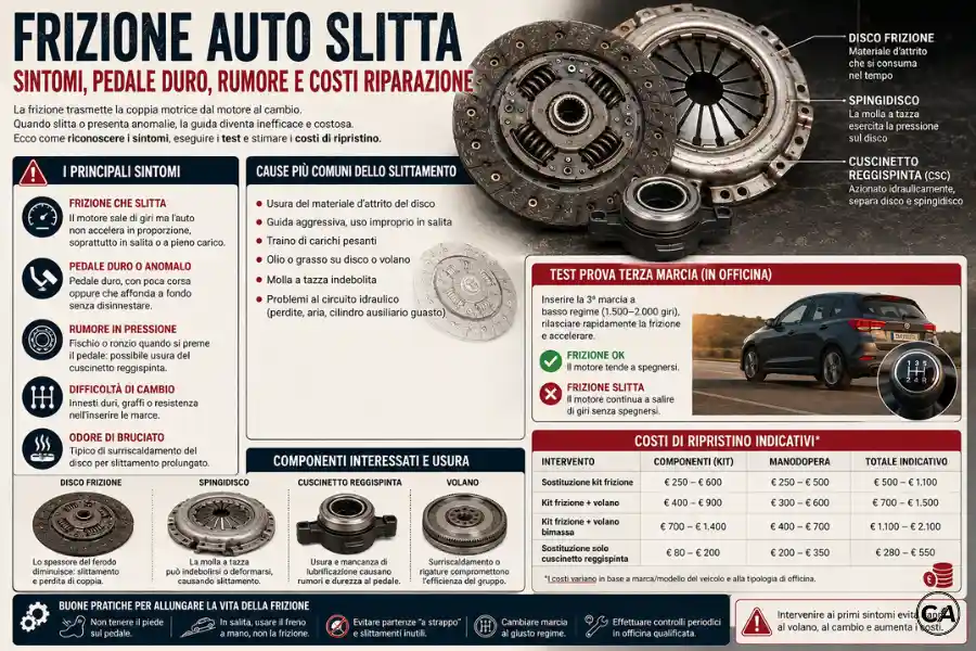 Infoanagrafica Frizione Auto Slitta Sintomi