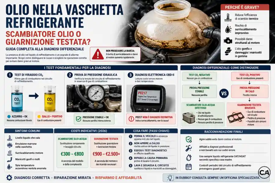 Infoanagrafica Olio nella Vaschetta Refrigerante
