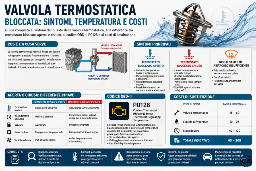 Infoanagrafica Valvola Termostatica Bloccata Sintomi