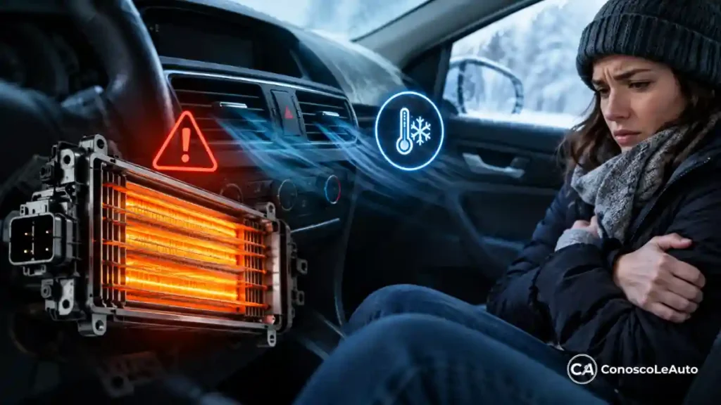 Riscaldatore PTC Auto Elettrica Guasto Sintomi: Abitacolo Freddo e Costi