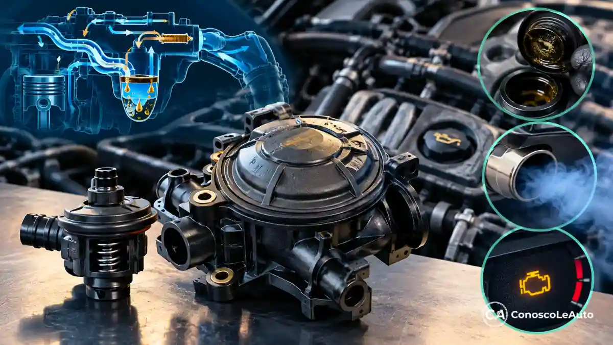 Copertina Valvola PCV Separatore Vapori Olio Guasta Sintomi