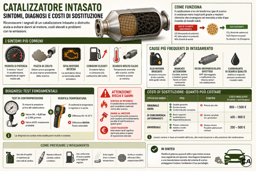 Infoanagrafica Catalizzatore Intasato Sintomi