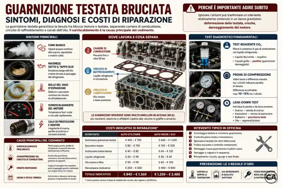 Infoanagrafica Guarnizione Testata Bruciata Sintomi