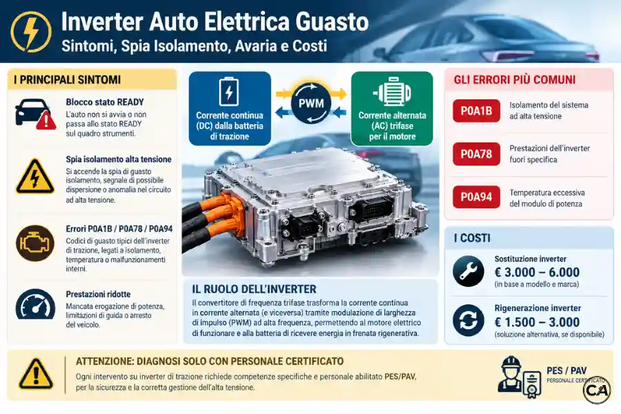 Infoanagrafica Inverter Auto Elettrica Guasto Sintomi