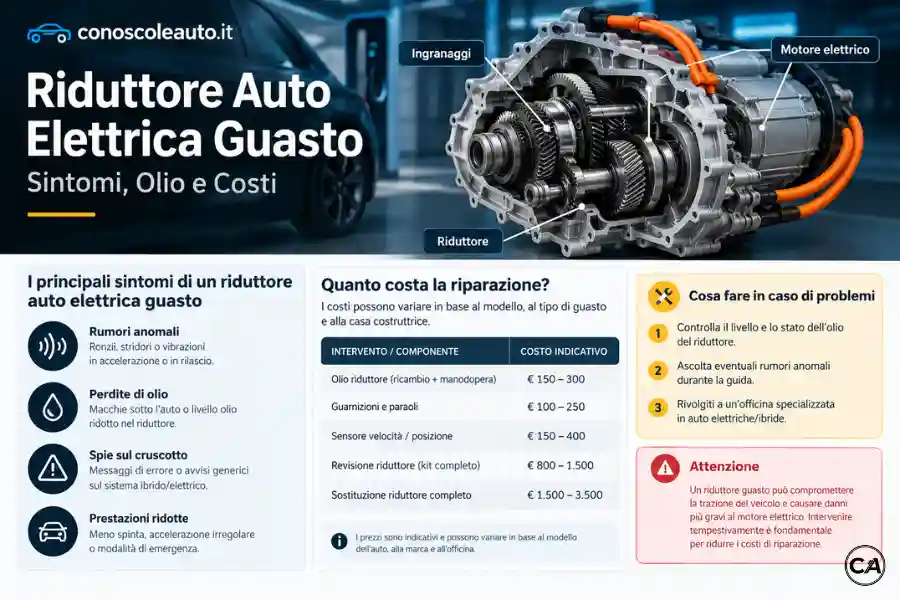 Infoanagrafica Riduttore Auto Elettrica Guasto Sintomi