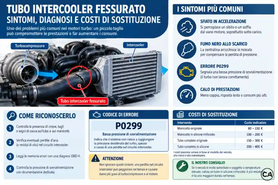 Infoanagrafica Tubo Intercooler Fessurato Sintomi